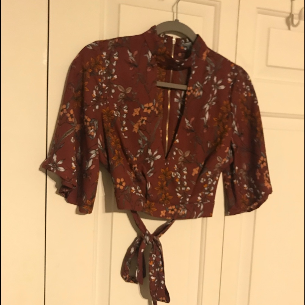 Floral crop top